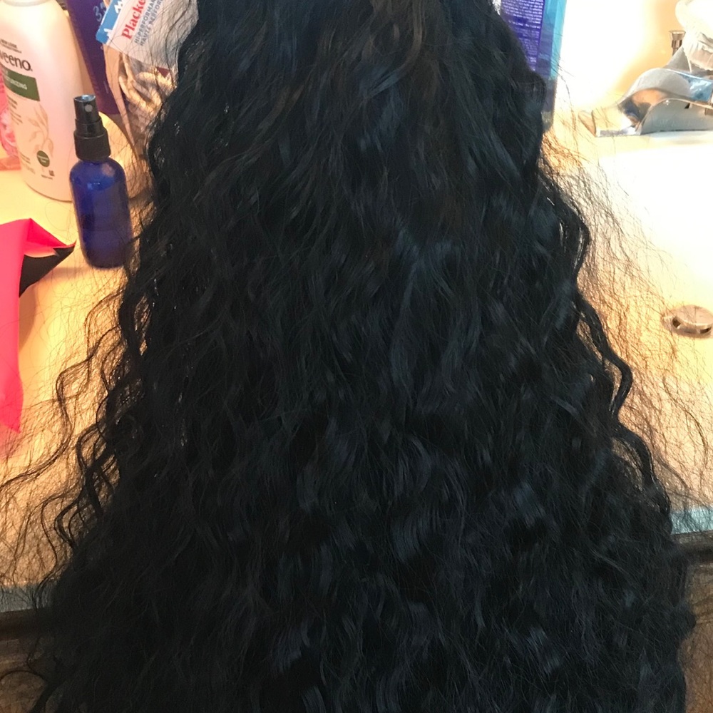 Curly Free Part Water 💦 Wave, Brazilian Lace Wig